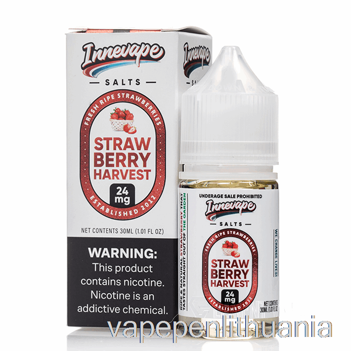 Braškių Derliaus Druskos - Innevape E-liquid - 30ml 50mg Vape Skystis